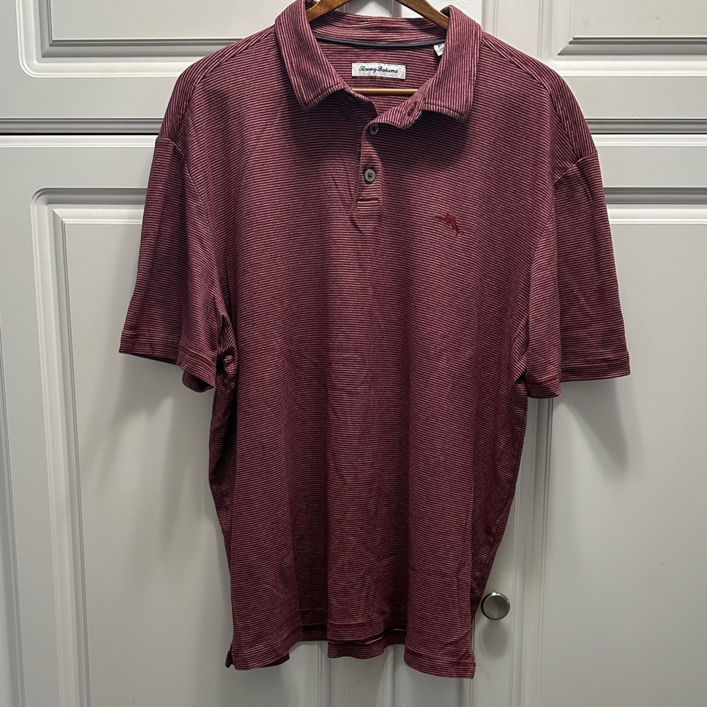 Tommy Bahama Men's Maroon Polo Shirt